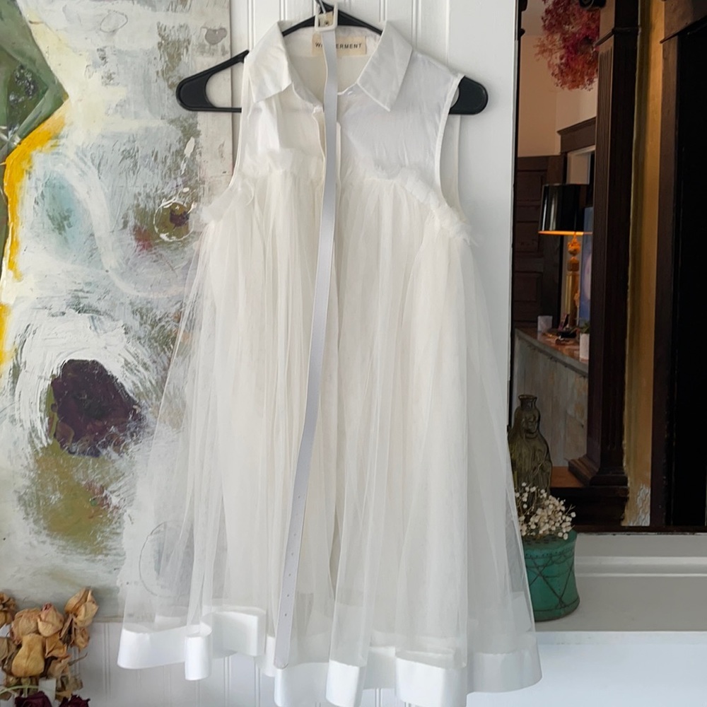 White lace pixie dress